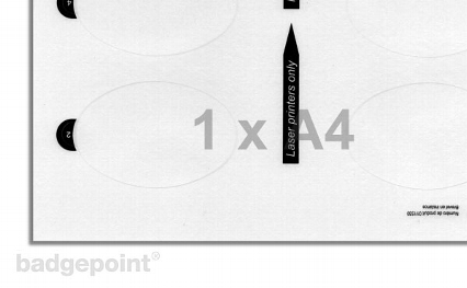 Druckbogen blanko Folie 43