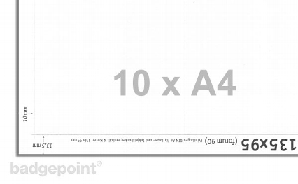 Druckbogen blanko weiß 95135