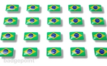 Flaggensticker "Brasilien"