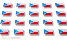 Flaggensticker "Tschechien"