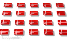 Flaggensticker "Dänemark"