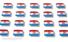 Flaggensticker "Kroatien"