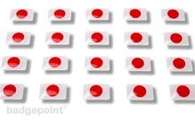 Flaggensticker "Japan"